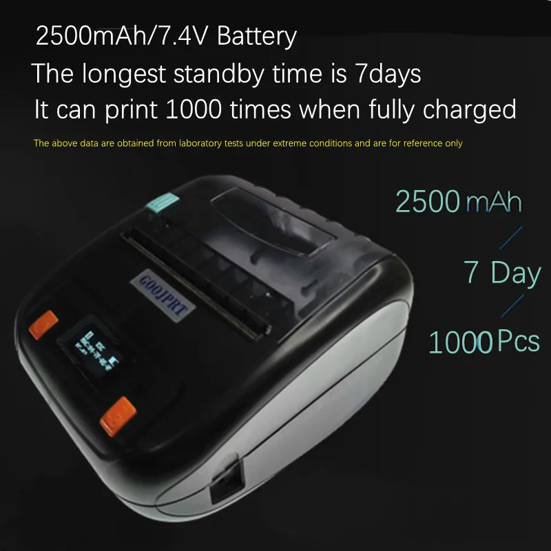 

3 "80 мм Мини Bluetooth Термопринтер для этикеток портативный Bluetooth принтер для окон Android iOS