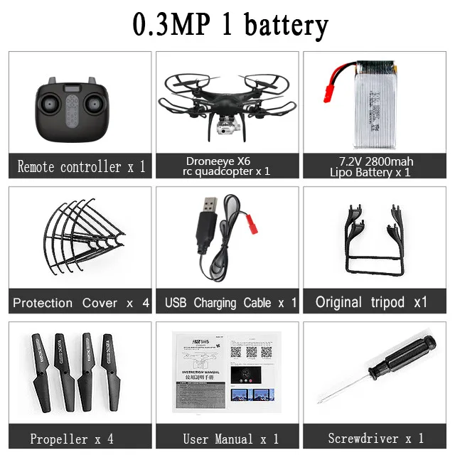 Black 0.3MP 1Battery Радиоуправляемый Дрон Квадрокоптер с 1080P Wifi FPV Вертолет камеры 20-25 мин Время полета Профессиональный Дрон 720p Квадрокоптер Дрон - Цвет: Black 0.3MP 1Battery