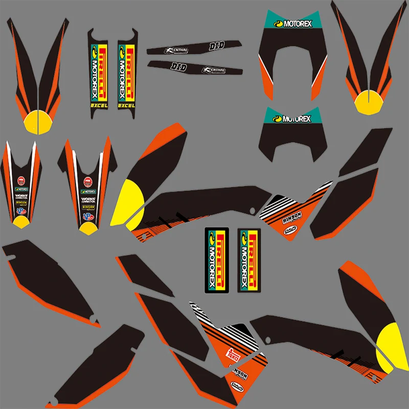 

1103 3M Motorcycle Decal Sticker Graphics Kits for KTM SMCR 690 2008 2009 2010 2011