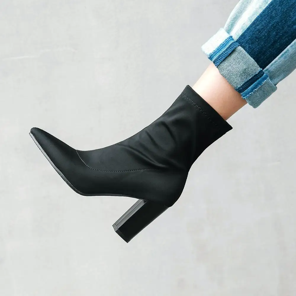 Оригинальное предназначение зимние пикантные ботильоны винно-красного черного