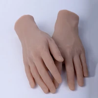 2pcs mens fake hands mannequin for tattoonail art practice jewelryglovewatchring display prop stage hands