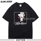 Мужские футболки с принтом манги juютсу кайсена, футболки с графическим принтом, футболка с коротким рукавом, эстетическая рубашка с японским аниме