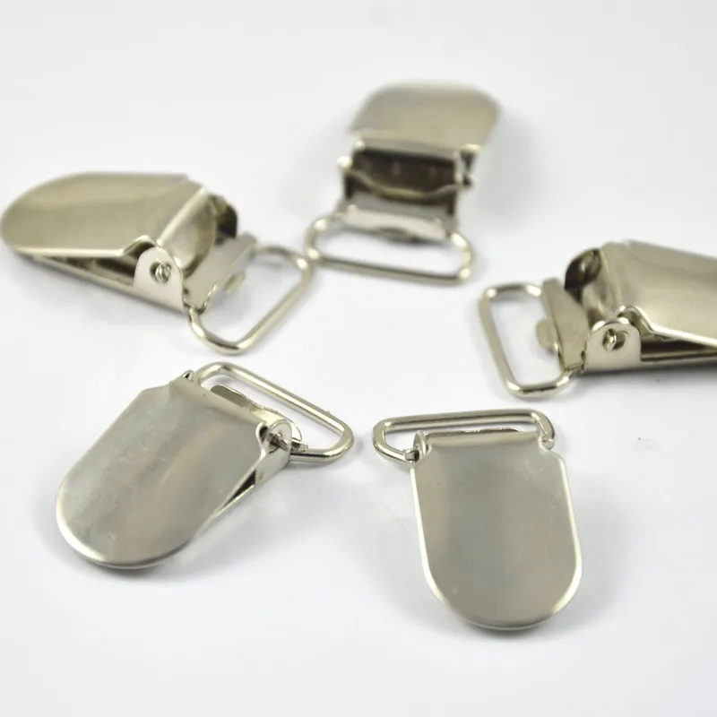 50 шт Золотой Серебряный тон металла Овальные Детские держатели для сосок клип