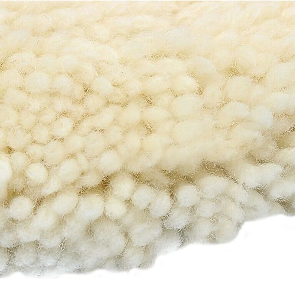 

7"Inch 180mm Soft Wool Clean Polishing Buffing Bonnet Pad for Car Auto Polisher