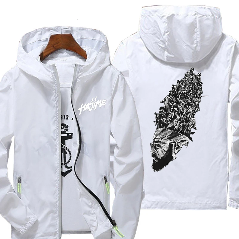 

Mens jacket Hajime Miyagi Andy Panda summer Sun protection jacket women sports Cycling Thin hooded zipper coats clothin