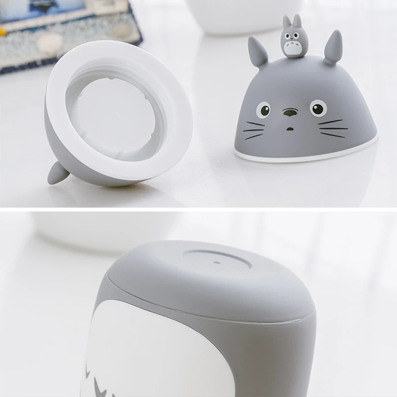 Милые стеклянные бутылки для воды Totoro двойные термостойкие кофейные кружки