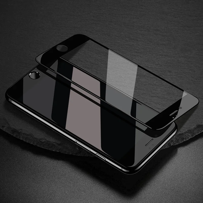 Закаленное стекло с полным покрытием для iPhone X XS MAX 6 6s 7 8 Plus 5 SE 5C защитная пленка