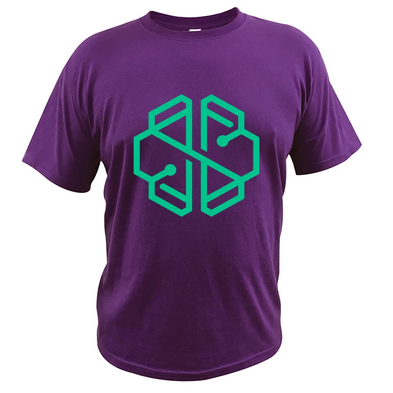 Классическая дизайнерская футболка swissборга забавная Мужская с криптовалютой