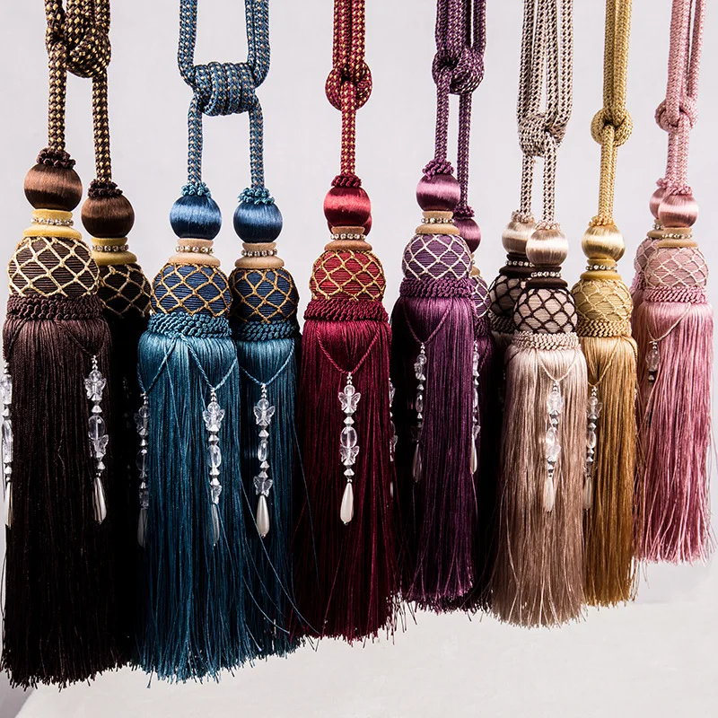 Изысканные декоративные ремни для штор подвесные с шариками и кисточками