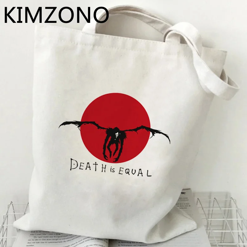 

Death Note shopping bag cotton grocery shopper recycle bag bolsas de tela bolsa bag tote fabric sac toile