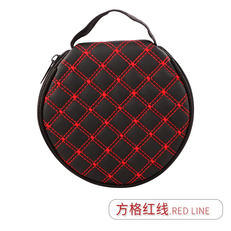 Round Car CD Folder Storage Bag Are Made Of High-quality Leather Small Size And Large Capacity Necessary For | Автомобили и