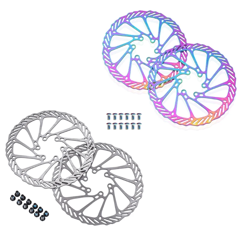 

Новый ротор дискового тормоза 160 мм, велосипедные роторы из нержавеющей стали, 2 цвета на выбор