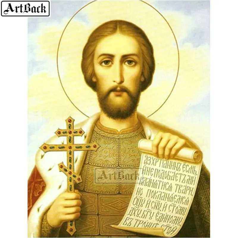 

ARTBACK 5d full square diamond painting Jesus Virgin Mary diamond mosaic Christian full 3d diamond cross stitch crafts