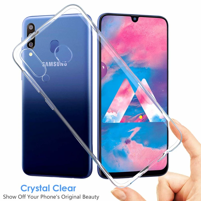 

Tempered Glass +Clear TPU Case For Samsung Galaxy M31 Screen Protector Anti-sratch Glass For Samsung M10S M10 M20 M30 M40 M30S