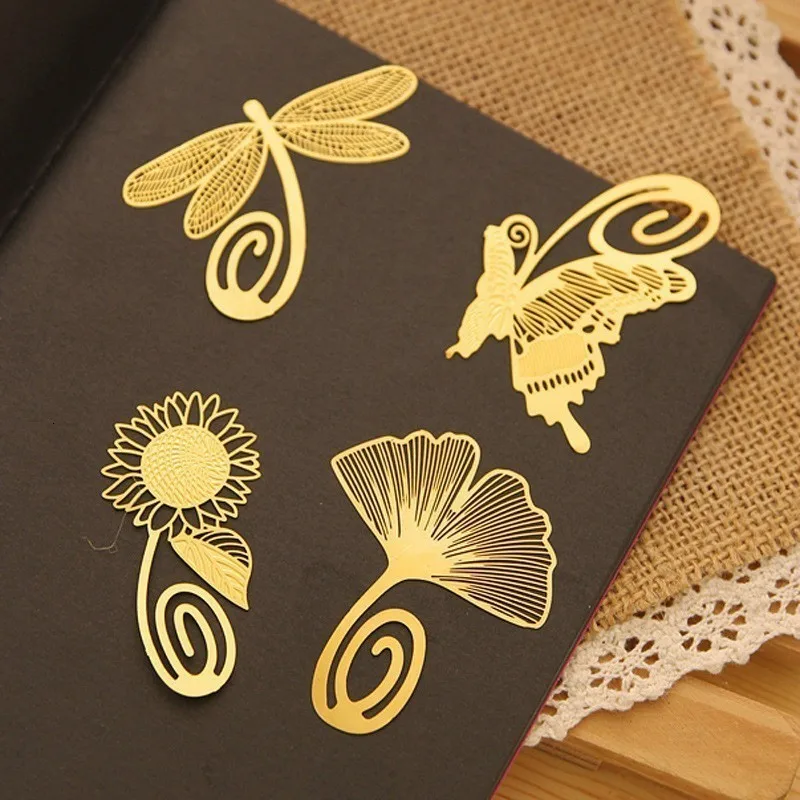 2PCS/lot Creative Metal Bookmark Cute Cartoon Book Paper Clip Kawaii Bookmarks Office Decoration Stationary Supplies 01463