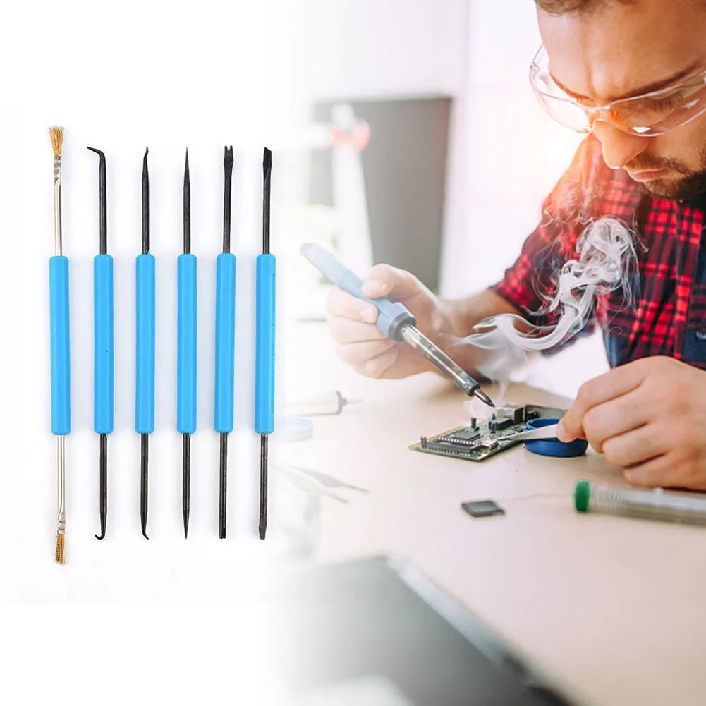 

6pcs Circuit Board Soldering Auxiliary Kit Welding Aid PCB Desoldering Tool