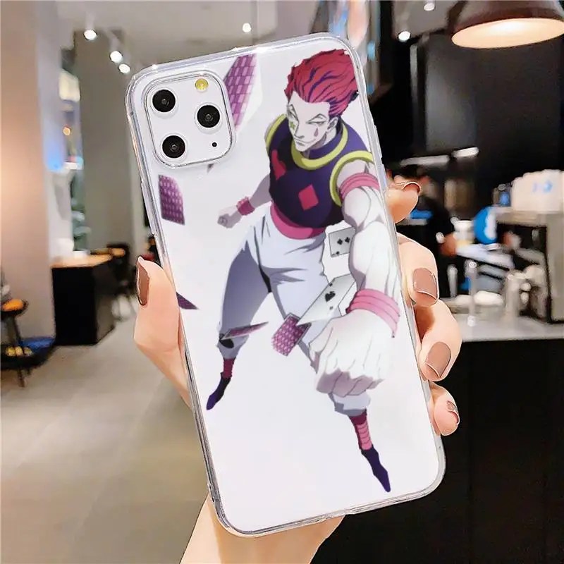 

Hisoka Anime Hunter X hunter Phone Case Transparent soft For iphone 5 5s 5c se 6 6s 7 8 11 12 plus mini x xs xr pro max