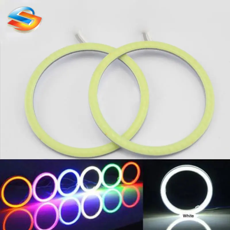 Бесплатная доставка! 2 предмета (1 пара) 100 мм Белый автомобилей Ангел глаз COB