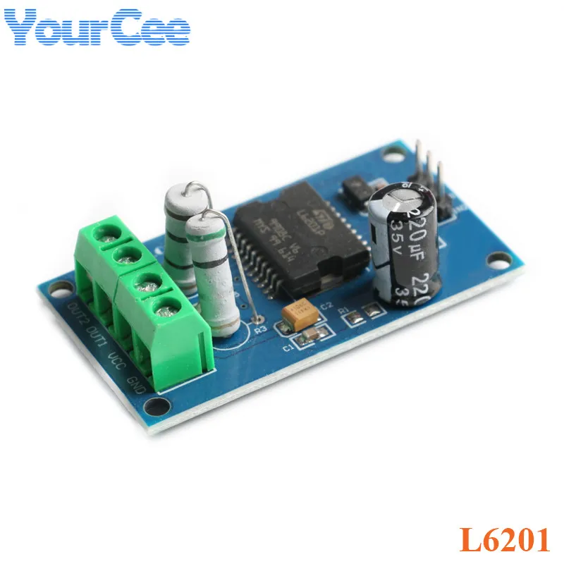 L6201 плата привода Модуль с одним чипом микрокомпьютер DC3.3-5V модуль управления