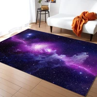 purple galaxy sky kitchen mat entrance doormat for living room bedside floor mat home decor long modern carpet