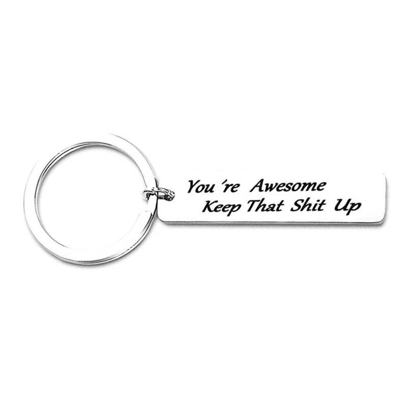 Забавный вдохновляющий брелок подарок для женщин мужа жены друга лучшего на день