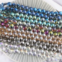 20pcs14mm clear faceted crystal flat loose cabochon beads jewelry making diy earrings crystal crafts czech glass beads wholesall