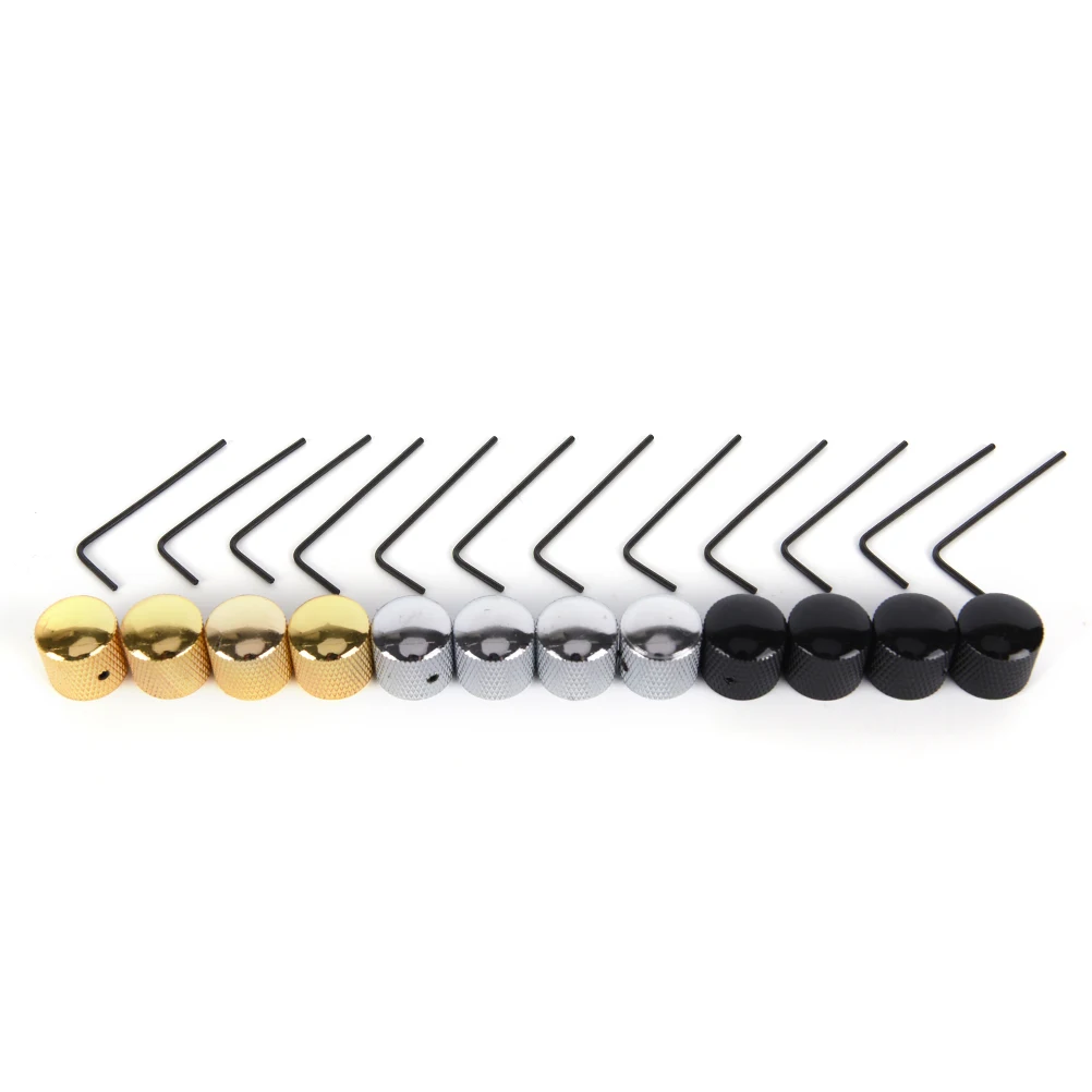 

IRIN 4Pcs Metal Electric Bass Guitar Volume Tone Control Knobs Dome Knobs+Wrench Guitar Parts & Accessories