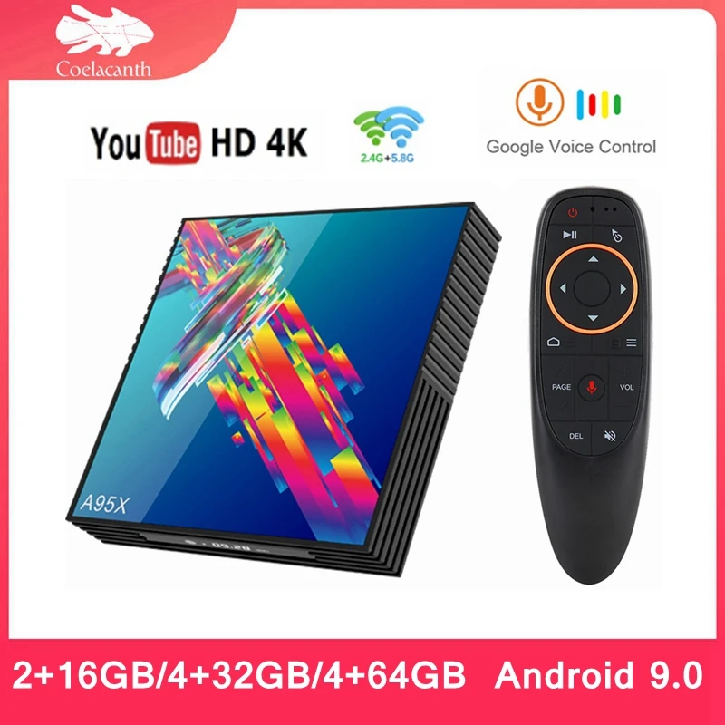 Смарт ТВ приставка A95x R3 RK3318 Android 9 0 4K четырехъядерный мини медиаплеер Netflix 4 ГБ 32