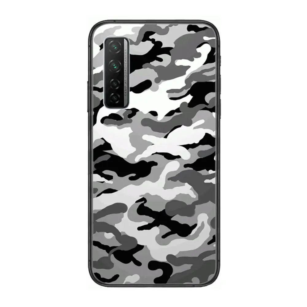 

Camouflage Pattern Case Phone Case For Huawei Nova 2 3 4 5 6 7 8 SE i E Pro Lite Black Etui Coque Painting Hoesjes comic fashio