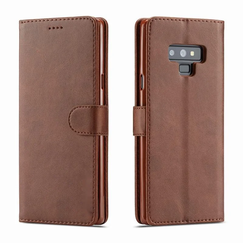 

Cover Case For Samsung Galaxy Note 9 Luxury Flip Magnetic Closure Vintage Stand Wallet Leatehr Phone Bag For Samsung Note9 Coque