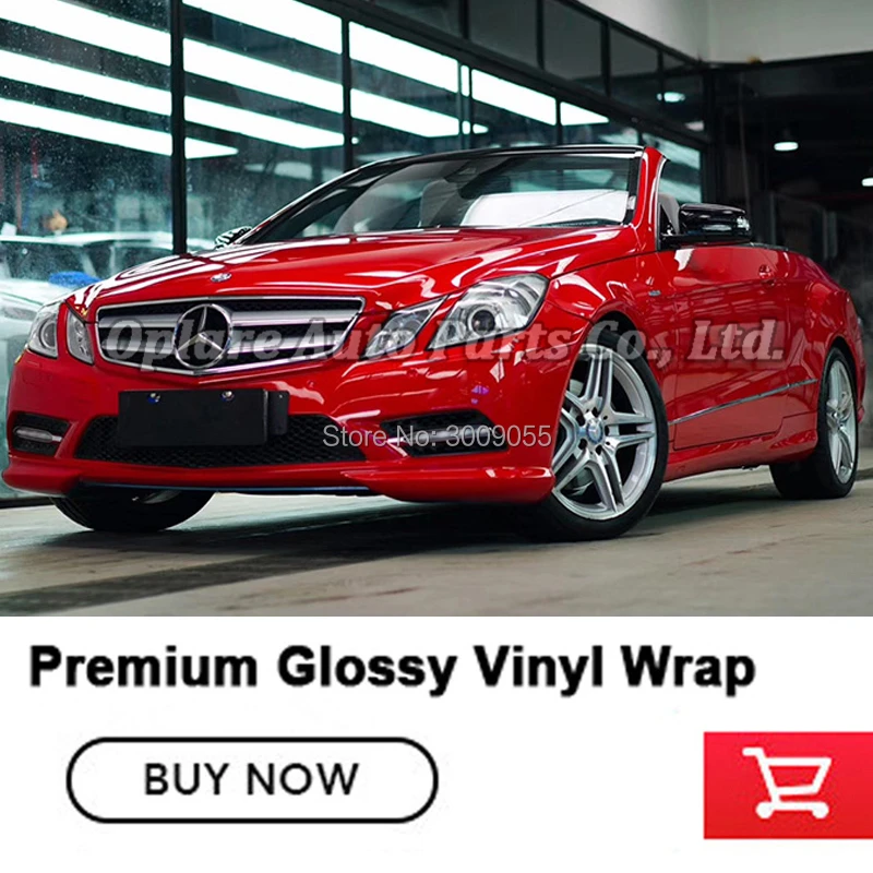 Суперглянцевая темно-красная виниловая обертка высочайшего качества