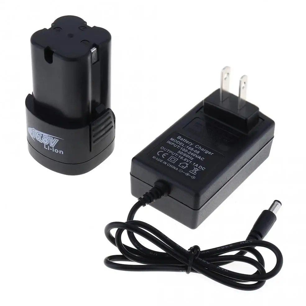 VOTO AC 100-240 V Беспроводная 16,8 V электрическая отвертка с литий-ионным аккумулятором и двухскоростной кнопкой регулировки для работы с винтами
