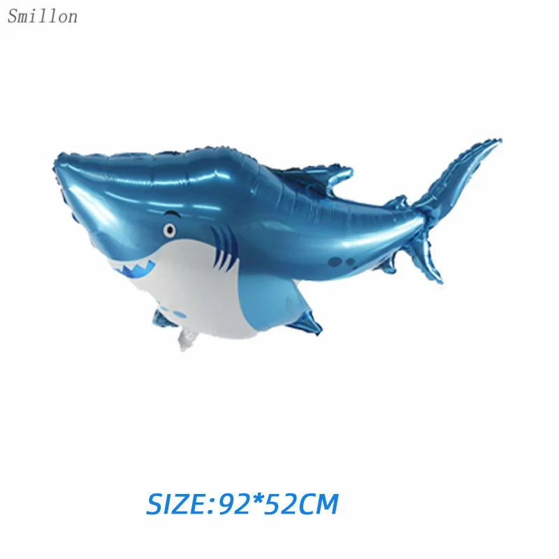 1 шт Акула вечерние шары из алюминиевой пленки воздушные украшения для дня