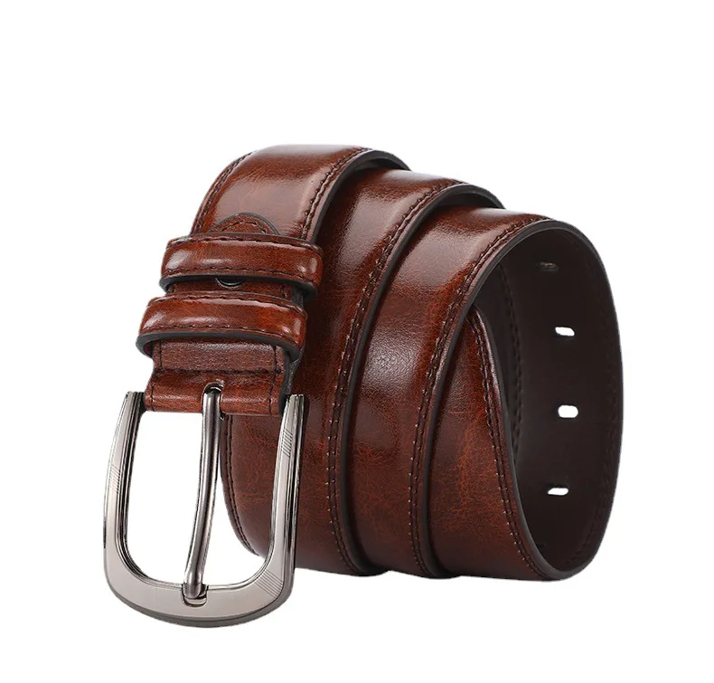 

Leisure belt black brown jeans with needle business belt buckle men trend