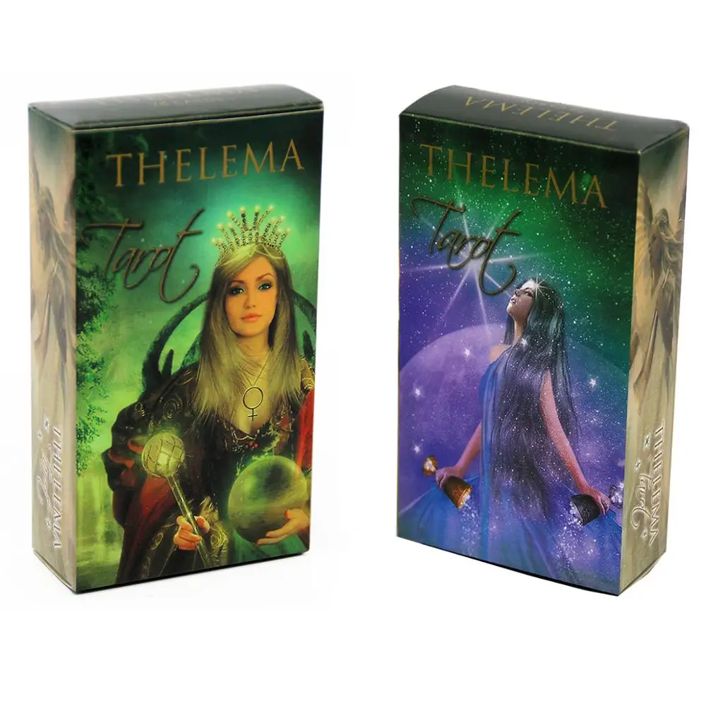 

Thelema Tarot Cards Lo Scarabeo decks Five languages English Spanish French Italian German Beginners and Tarot Adepts Alike Game