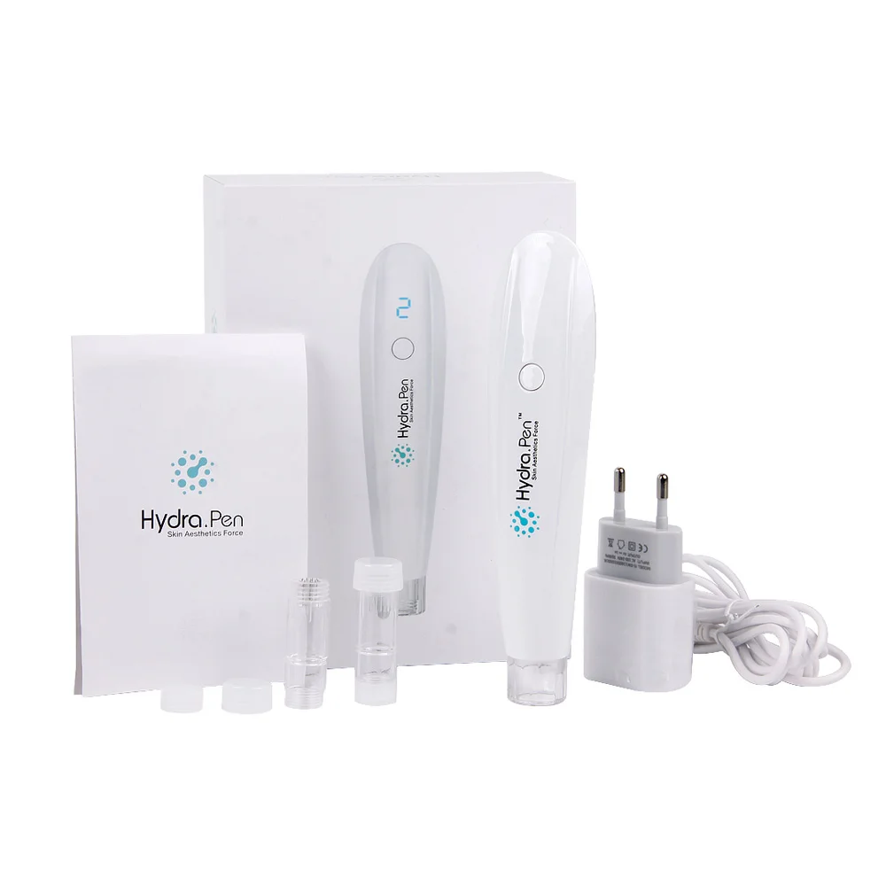 H2 HydraPen Wireless Derma Pen 2 in 1  Microneedling Professional Beauty Kit  Skin Care Tool For Face Body With 2pcs Cartridges