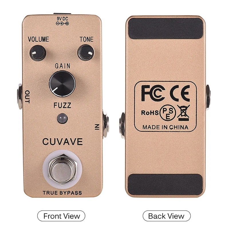 

CUVAVE FUZZ Vintage Fuzz Guitar Effect Pedal Zinc Alloy Shell True Bypass Parts