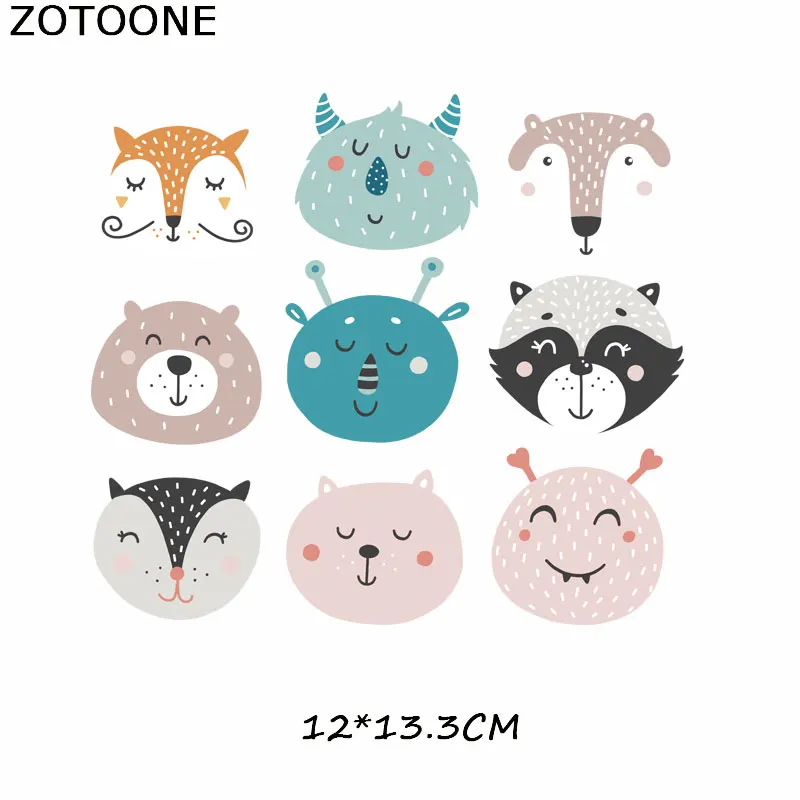 ZOTOONE милые животные патч стикер &quotСова&quot Кошка Железный На заплатках для одежды