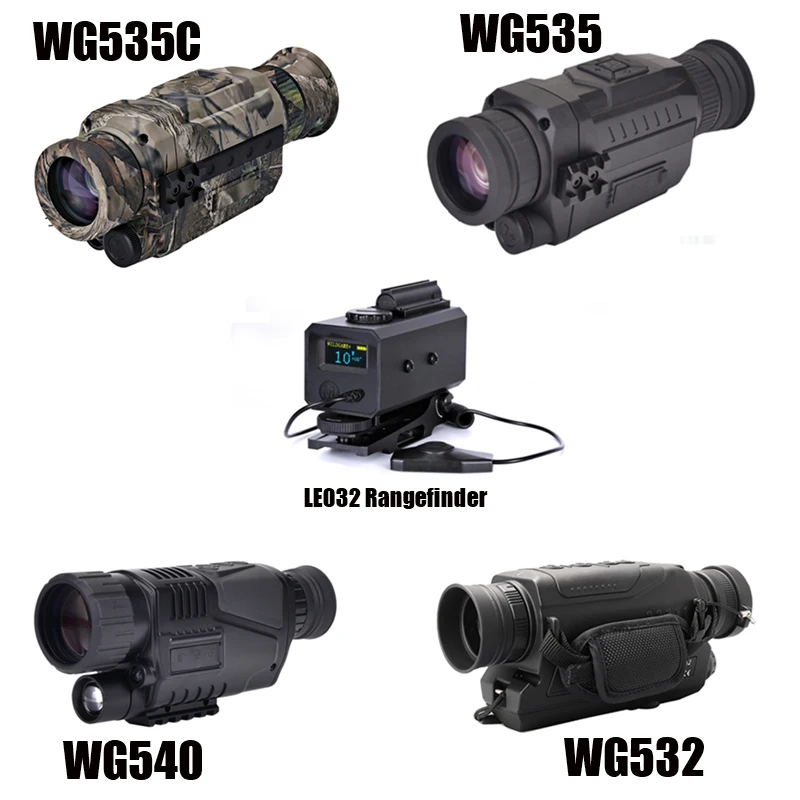 WG540 Infrared Digital Night Vision Monoculars with 8G TF card full dark 5X40 200M range Hunting Monocular Device |