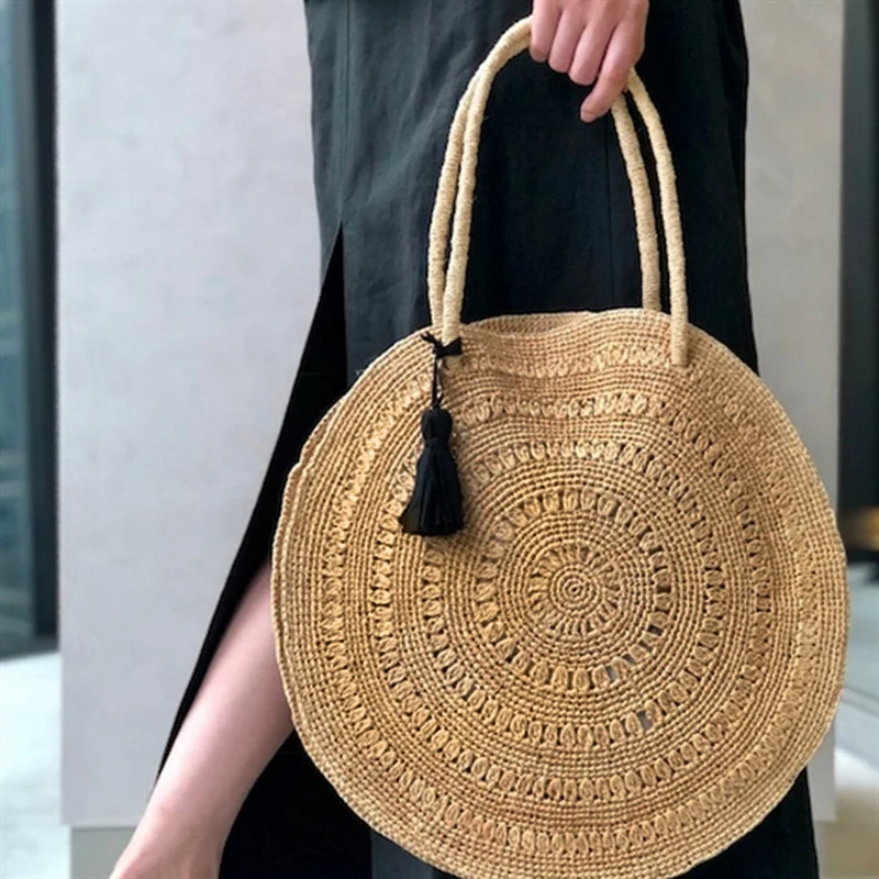 НОВАЯ шикарная пляжная сумка ручной работы с кисточками модная повседневная