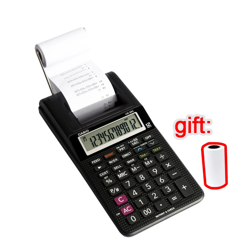 

Hr-8tm Ink Wheel Monochrome Printing Calculator Paper Output Computer with Paper Bank Accounting Financial Printing Computer