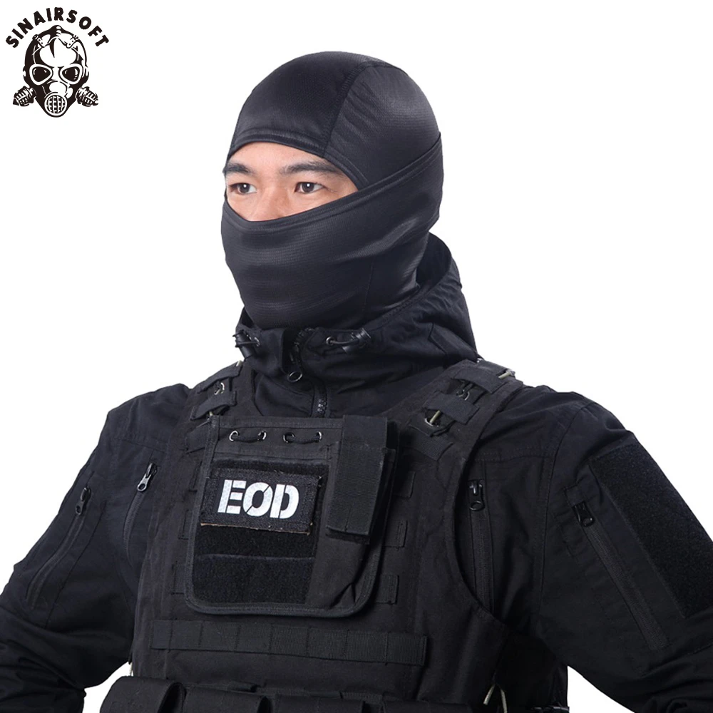 

SINAIRSOFT New ! Rattlesnake Tactical Helmet Airsoft Hunting Wargame Breathing Dustproof Face Balaclava Mask Full Hood LY1306