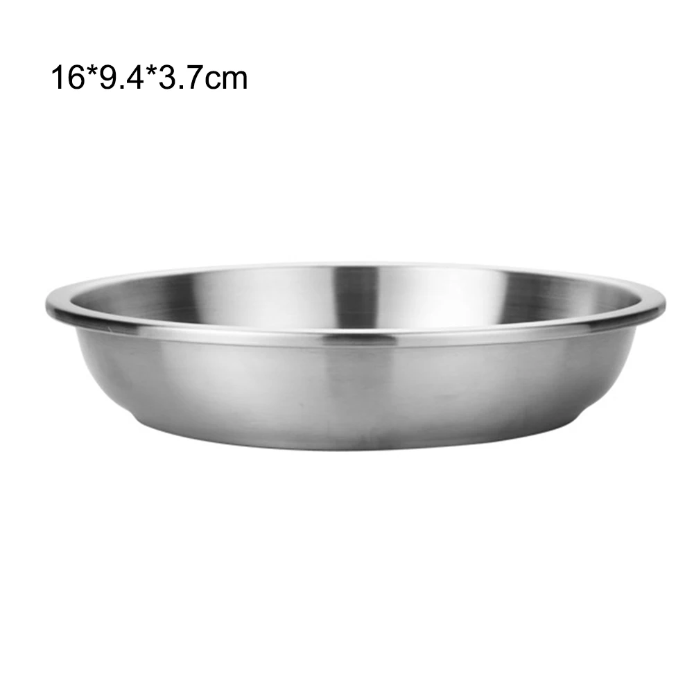 Столовая посуда из нержавеющей стали 304 фруктовая десертная тарелка контейнер