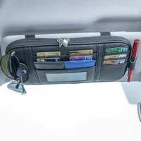 car sun visor organizer with zipper storage auto document holder car truck suv registration insurance storage holder