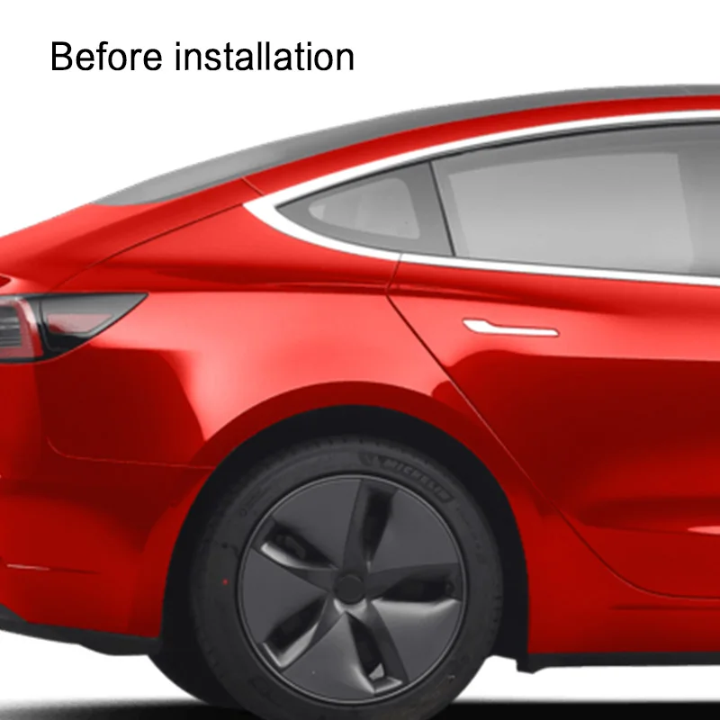 2 предмета/партия задний боковое окно жалюзи спойлер Панель ABS Vent совок для Tesla