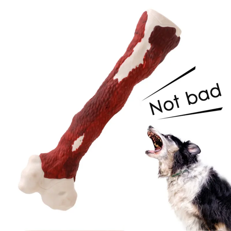 

Pet Dog Chew Toy Rubber Material Simulation Bone Toy Toothbrush Puppy Dental Care Teeth Cleaning Pet Supplies Interative Product