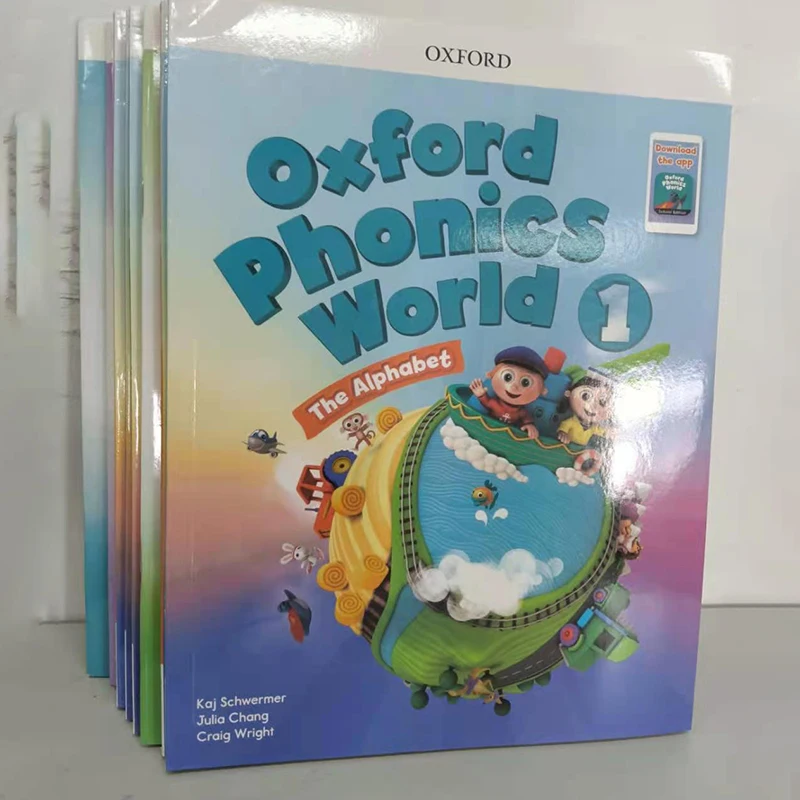 10 Books Of Set Oxford phonics world storybook Children Learning English Case Early Learning Books Workbook Educational Book