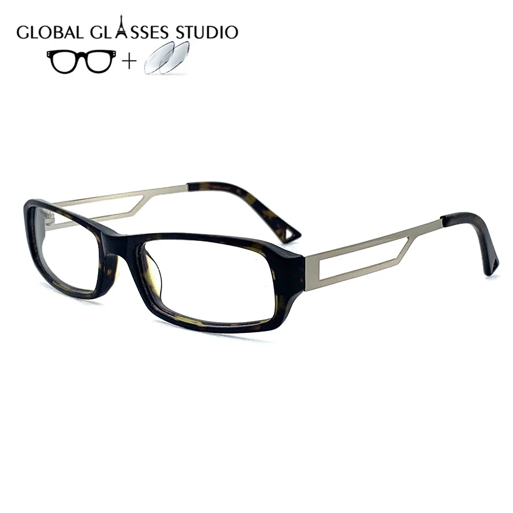 

CRM311 Fashion Eyeglasses Frame Prescription Lens 1.56 Index Eyewear Spectacle Frame Glasses Optical Brand Frames Men