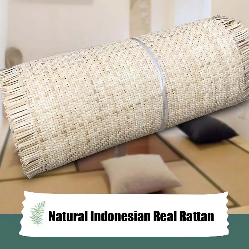 

Light Yellow White Natural Indonesian Real Rattan Raw Material Mat Webbing Furniture Chair Table Ceiling Rattan Mimbre Por Metro
