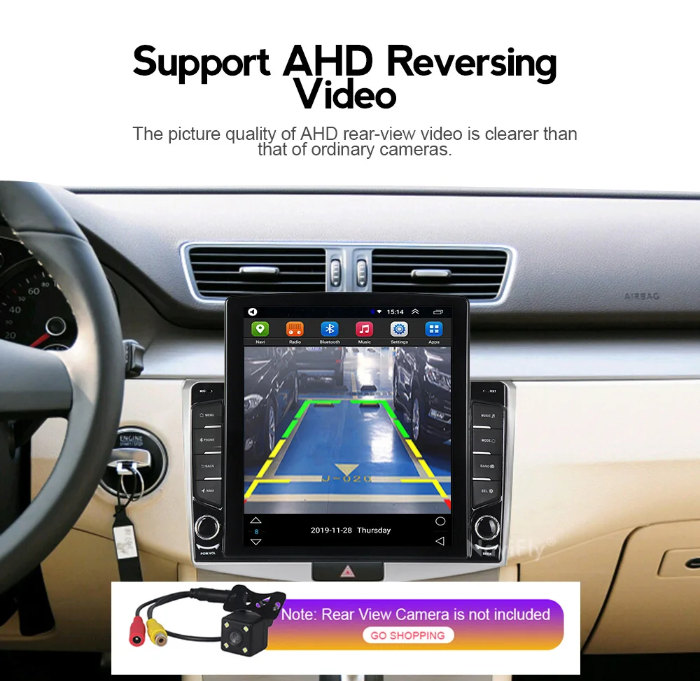 Navifly 2.5D 9 7 &quotTesla style для Kia RIO 3 K2 2011 - 2015 Android радио Автомобильный мультимедийный